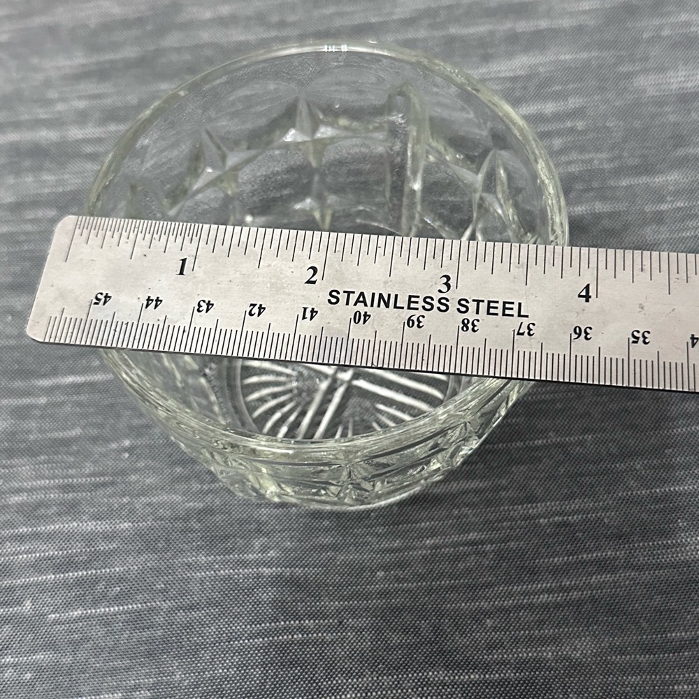 Vintage Cut Glass & Silver Plated Lid Condiment Sugar Dish with Spoon - Picture 6 of 6